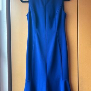 Elegant Blue Sleeveless Dress